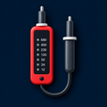 Red two-pole voltage tester